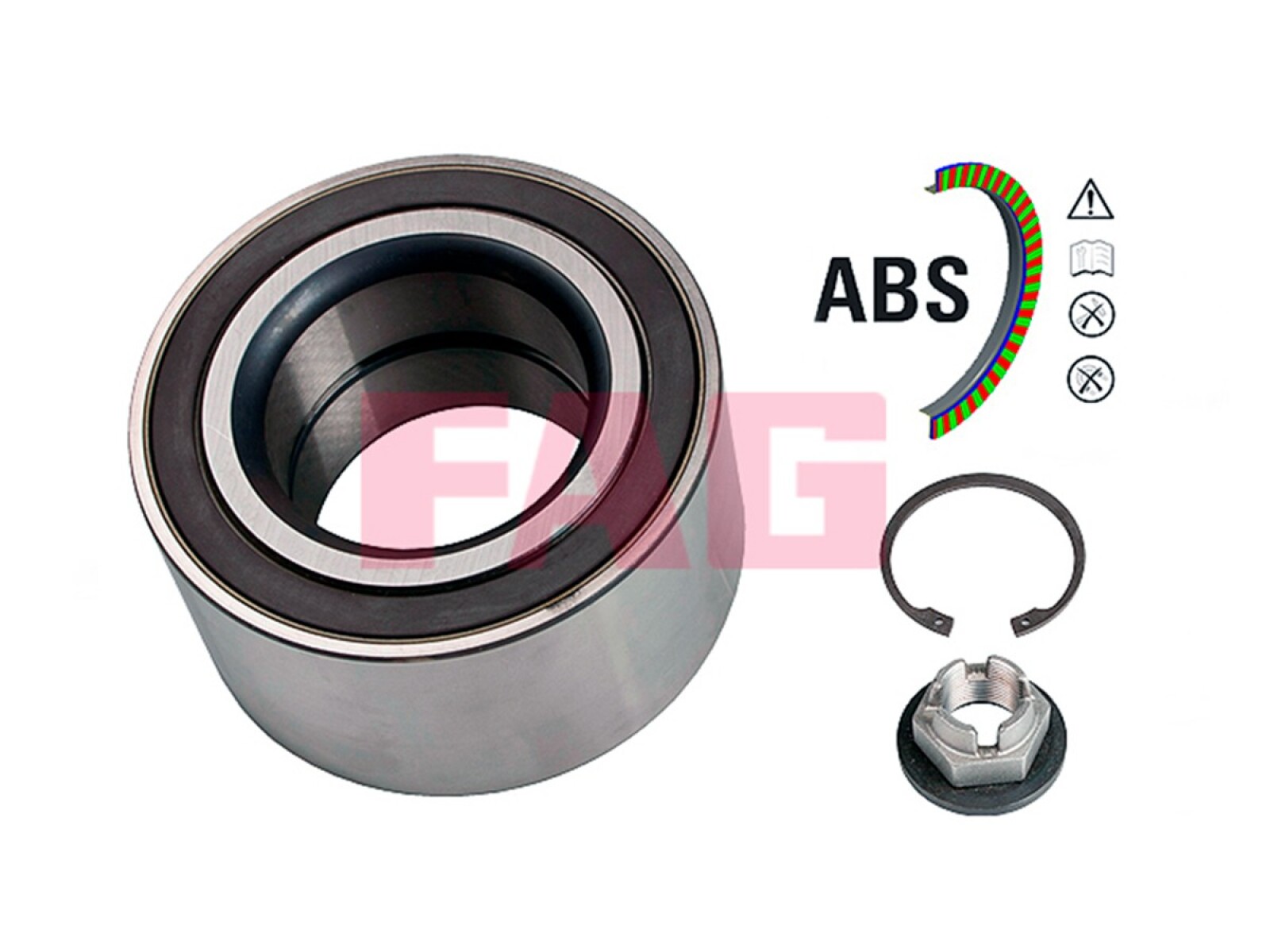 Rueda Del Rod Doble HileraFord Focus 14-25 int.Ø45x ext.Ø82x42 