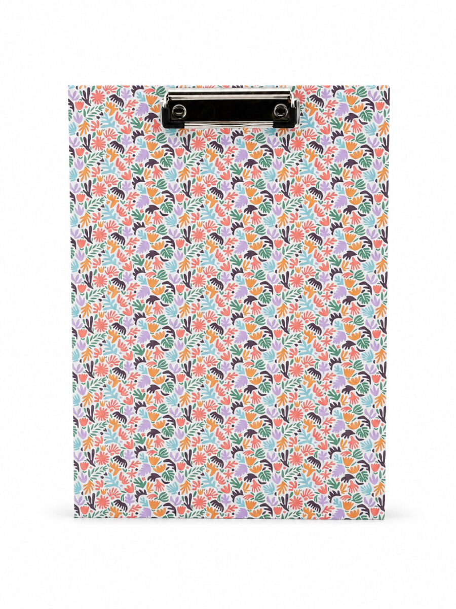 TABLA DE APUNTES CON PINZA - ROJO 