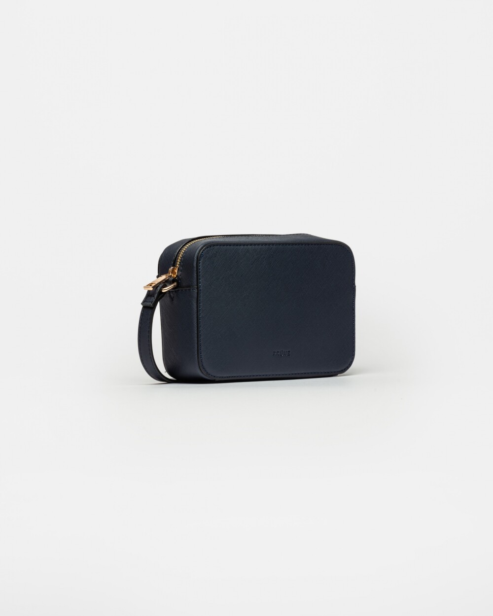 Mini Bag Lane En Efecto Cuero Zaffiano Azul