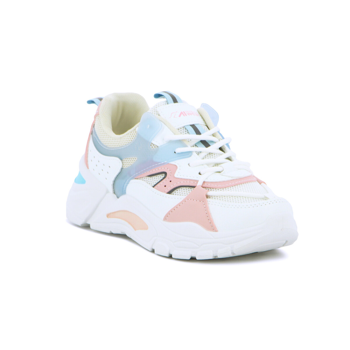 Austral Calzado Casual Sophia C/Plataforma Acordonado - Azul-Rojo - Azul-Rojo 