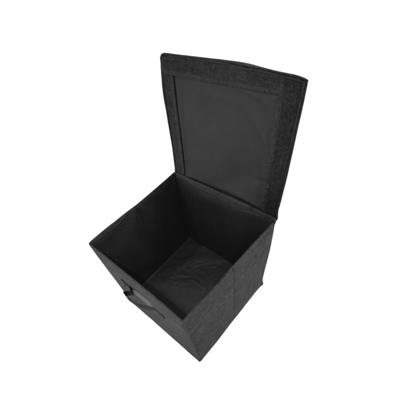 Organizador con tapa fieltro gris 30x30x30cm GRIS