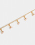 Pulseras Flexibles Frutas Pulsera Flexible Con Dijes - Dorado