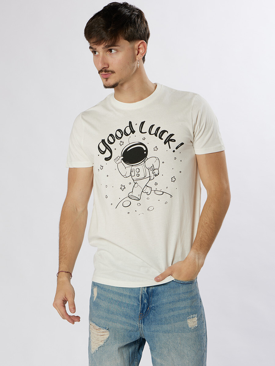 T-SHIRT BOZA - Blanco 