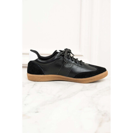 Zapatilla Combinada Negro
