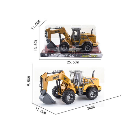 Outlet Auto Tractor con Pala Retroescavadora 12x25cm Outlet Auto Tractor Con Pala Retroescavadora 12x25cm