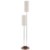 LAMPARA DE PIE DOBLE CUP BEIGE CL COMB Unica