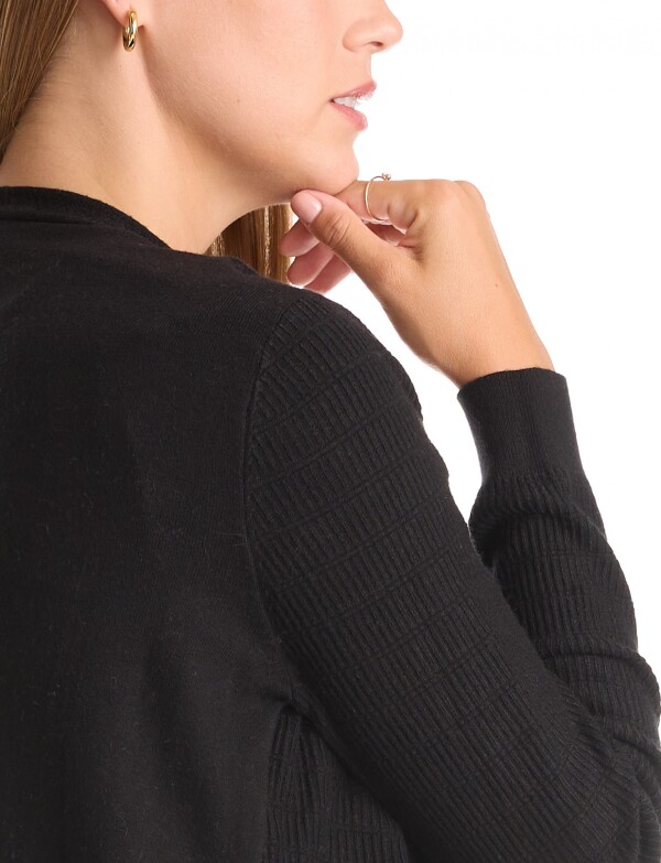 Cardigan Textura NEGRO