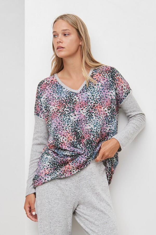 Buzo Soft Print GRIS/MULTI