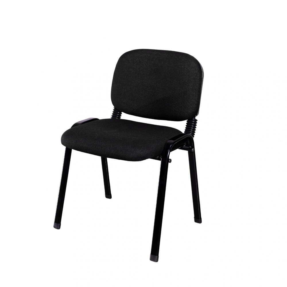 Silla Apilable De Metal Y Plástico Color Negro Silla Apilable De Metal Y Plástico Color Negro