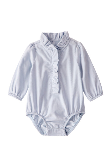 Body de pana, celeste Sin color