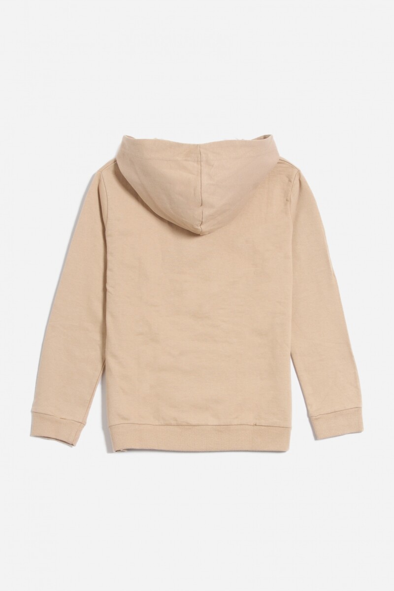 Buzo estampado BEIGE