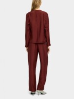 Blusa Efecto Arrugado teja