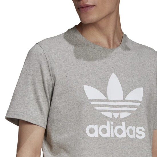 Remera Adidas Trefoil Gris