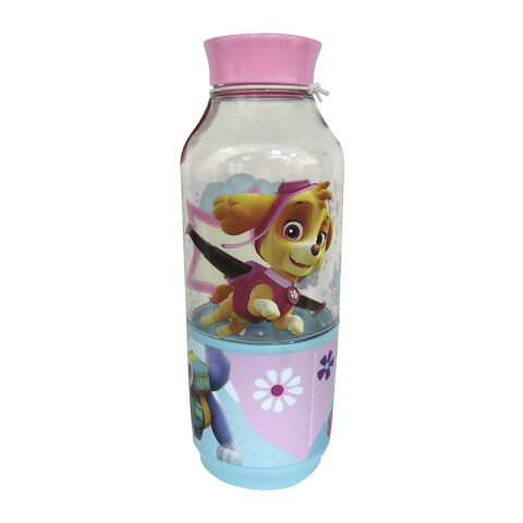 Botella Plástica 2 en 1 para Snack Paw Patrol 300 ml SKYE