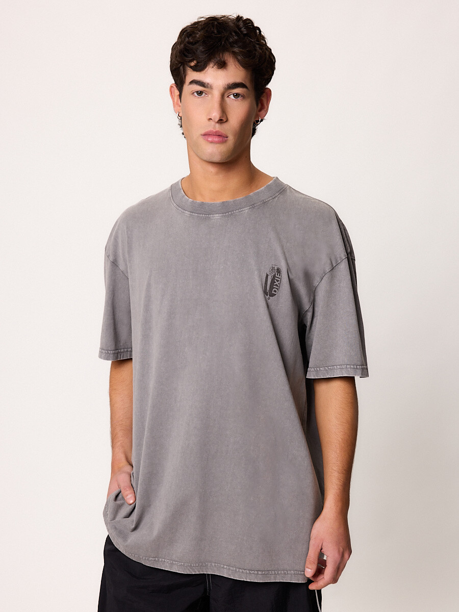 T-SHIRT M/C PALITO DIXIE Gris