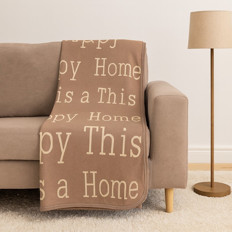 Manta de Algodon 1.25mx1.50m Happy Home - Beige Manta de Algodon 1.25mx1.50m Happy Home - Beige