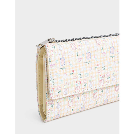 Billetera Fichero Flores Estampado Flores