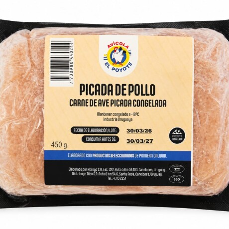 PICADA DE POLLO APROX 400G PICADA DE POLLO APROX 400G
