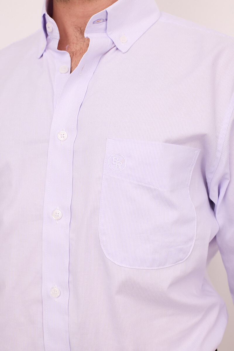 Camisa Rayada Brixton Purple Stripes