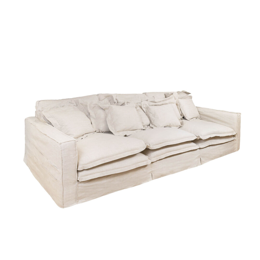 SOFÁ 4 CUERPOS TELA-PREMIUM NATURAL-BEIGE SALOTTO XL NATURAL