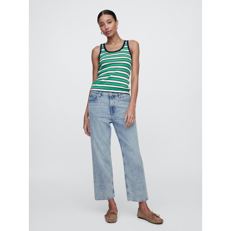 V-RELAXED STRAIGHT CROP LT PEYTON LIGHT WASH