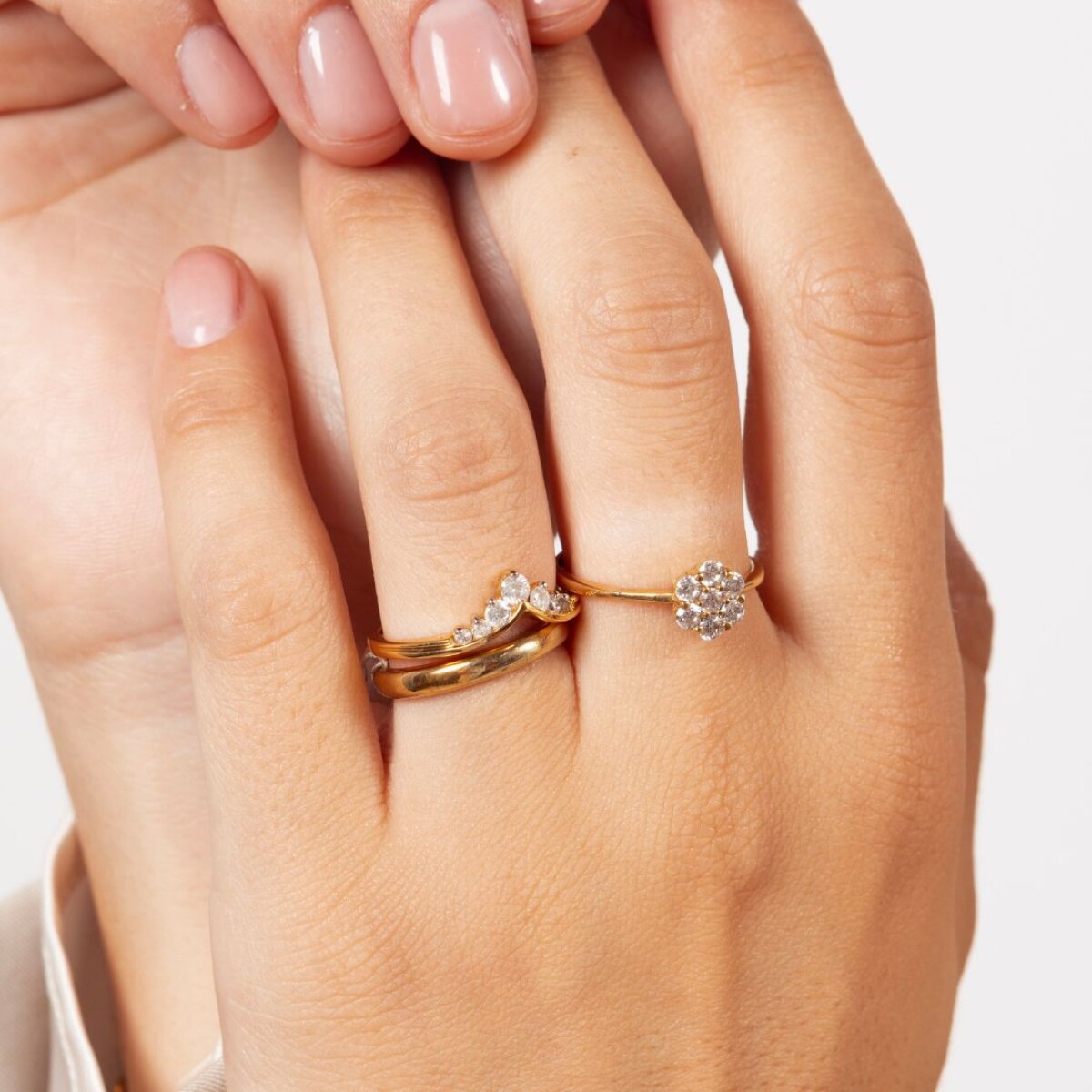 Anillo Flor - Oro 18k 