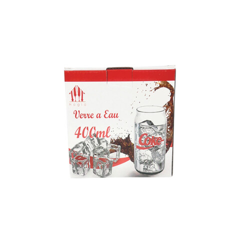 Vaso de vidrio coca retro x 2 400ml cada uno Vaso De Vidrio Coca Retro X 2 400ml Cada Uno