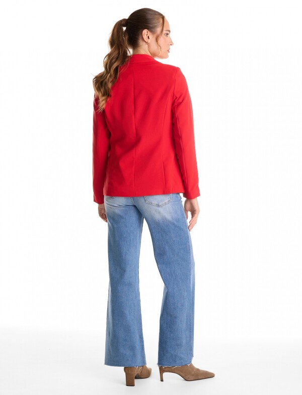Blazer Sastrero Slim ROJO