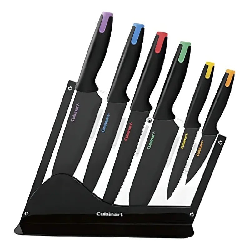 Juego de 7 pzas. 6 cuchillas + bloque de acrilico Cuisinart C55-7PCE Juego de 7 pzas. 6 cuchillas + bloque de acrilico Cuisinart C55-7PCE