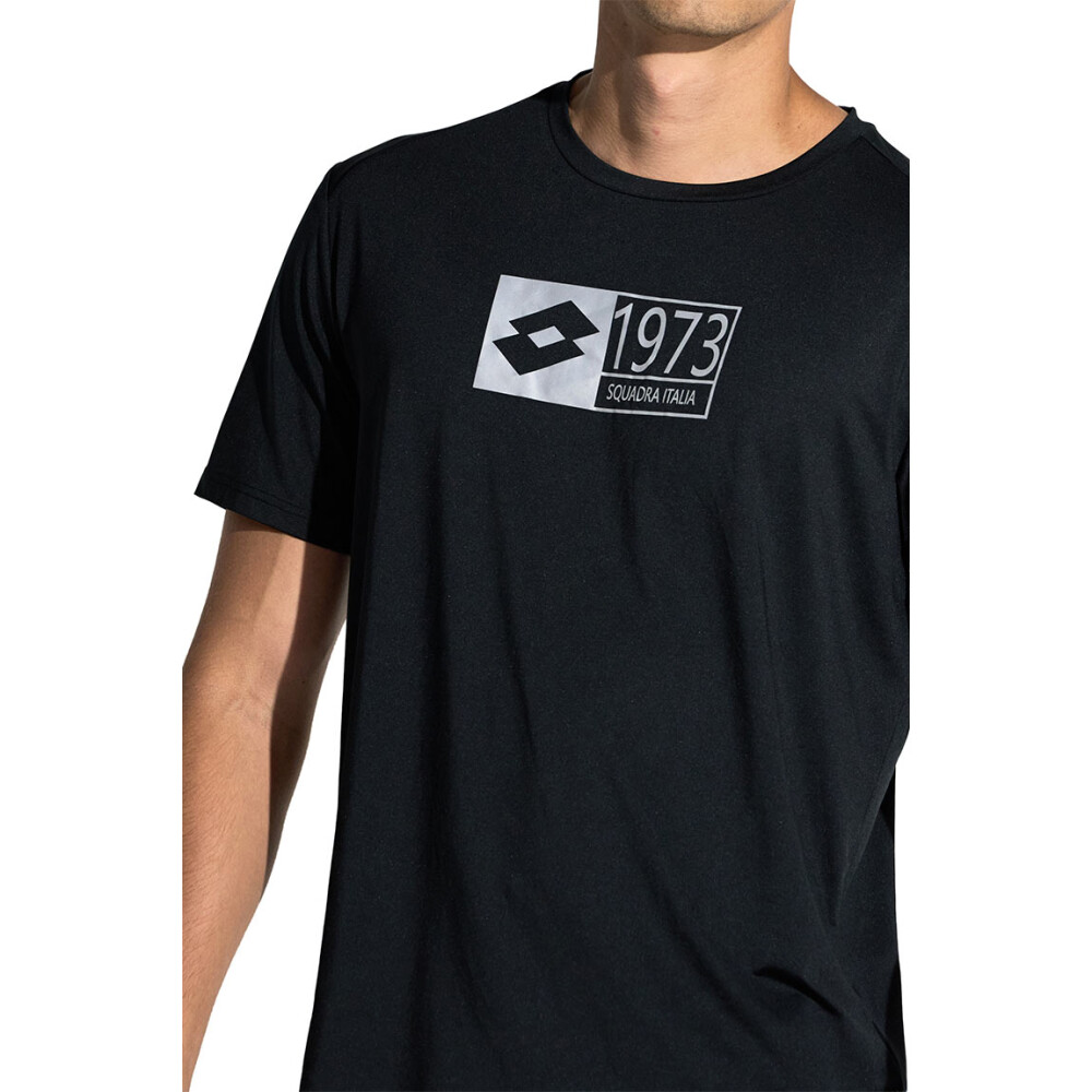 Lotto Remera Manga Corta de Hombre FAUSTO - Negro Negro