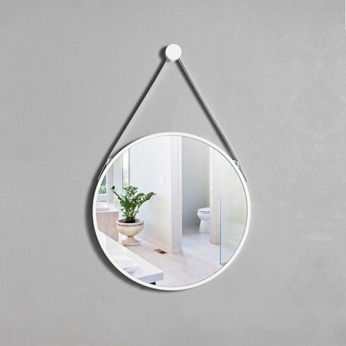 Espejo Anticorrosion Color Blanco Para Baño 70X70 Aqualia 000