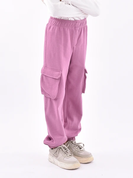 PANTALON CARGO BELISA ROSA OSCURO
