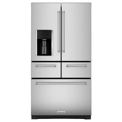 NEVERA 5 PUERTAS KITCHEN-AID, 26 P.C., DISPENSADOR DE HIELO Y AGUA 001