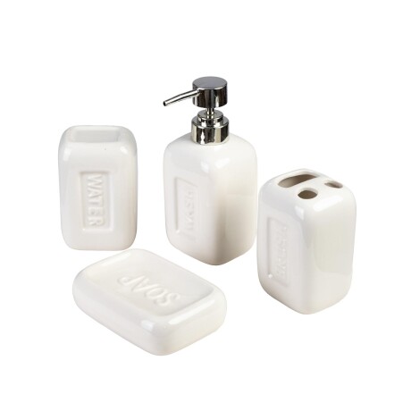 SET BAÑO 4 PIEZAS DIJO MULTICOLOR CERÁMICA A094