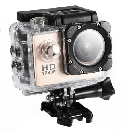 Cámara Acción Deportiva Fhd 1080P Waterproof DORADO
