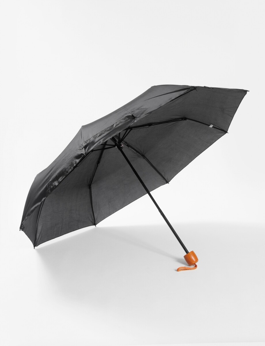 Paraguas liso básico - negro 