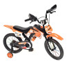 Bicicleta Estilo Motocross con Roncador Rodado 16" NARANJA