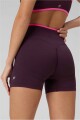 Shorts Seamless Scrunch Short 4" Mujer Oxblood/Pink Crush