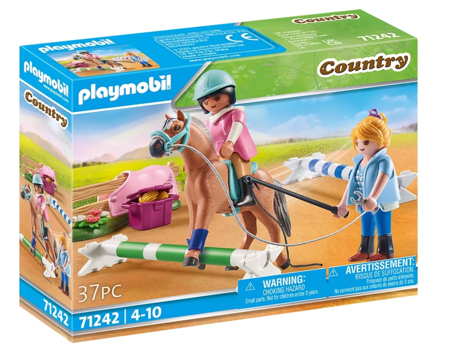 Playset Playmobil Clases de Equitación 37P - 001 
