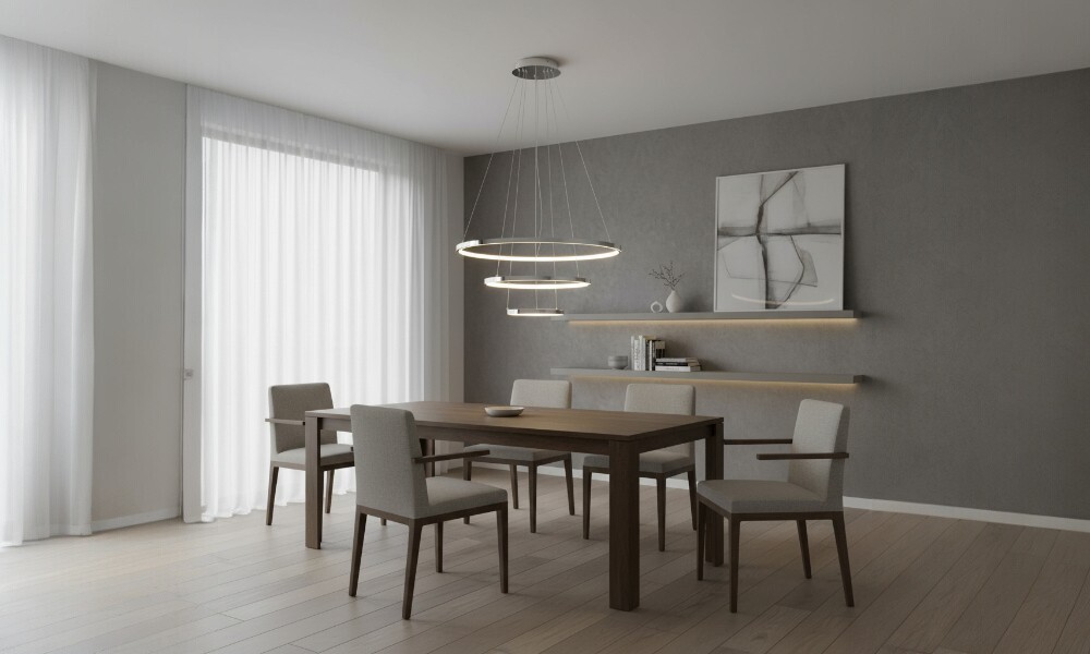 Luminaria colgante de aros HD2061 Luminaria Colgante De Aros Hd2061