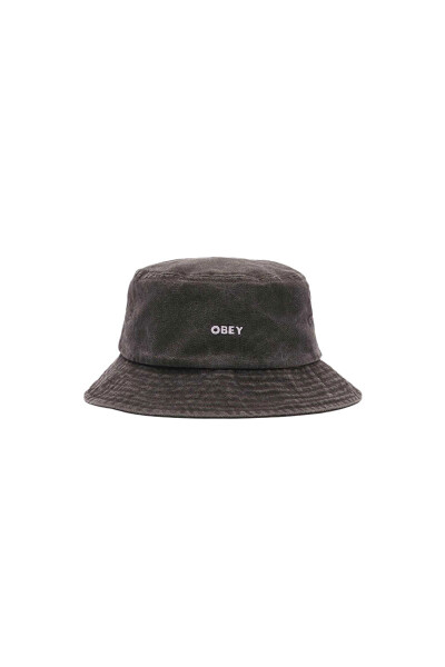 BOLD PIGMENT TWILL BUCKET HAT Negro