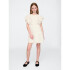 SS RUFFLE WOV DRESS NEW OFF WHITE