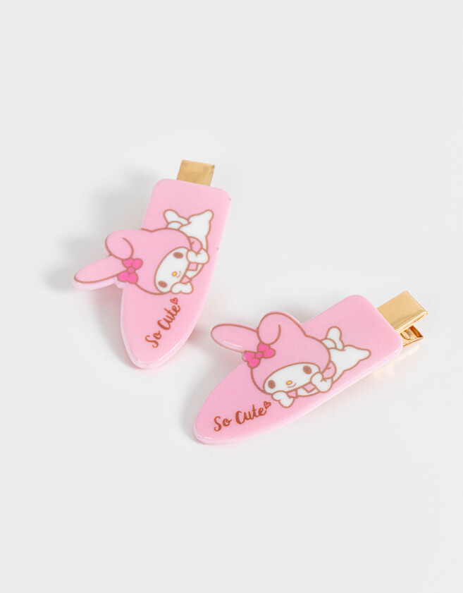 Hebillas Infantiles Licencias Set De Piquitos "my Melody" - Rosa Claro