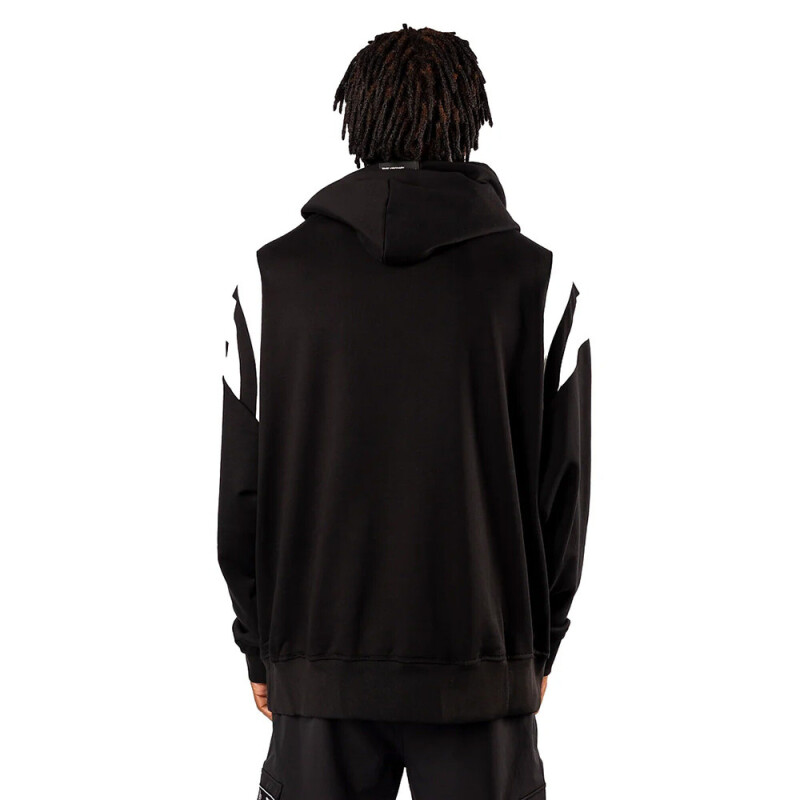 Canguro Unisex Tiffosi Sleeve Cut Negro - Blanco