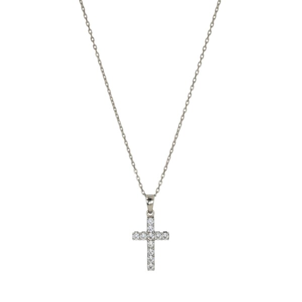 Dije cruz - Plata 925 - zirconias - CP4669 conpiedra