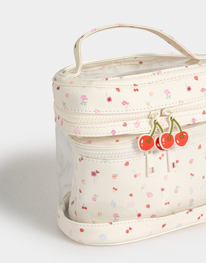 Porta Cosméticos Set De Portacométicos - Blanco Crudo