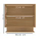 AEREO ARMARIO 800 2P MOBILIARIO COCINA MDF COLORS FREIJO FREIJO