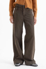 JEANS WIDE ICON BROWN Marron