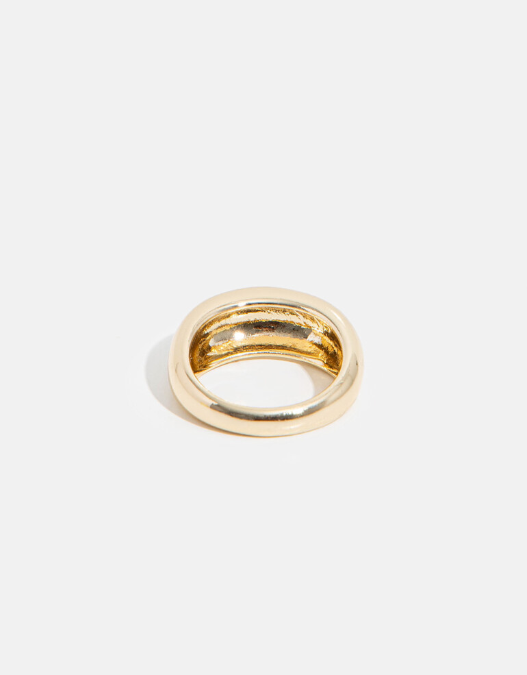 Anillos Chicos Metal Anillo De Metal Bold - Dorado