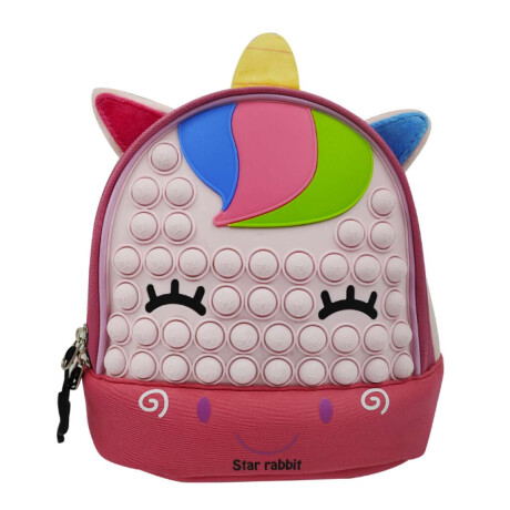 Mochila Infantil Pop It de Animales 21 x 22 cm Unicornio